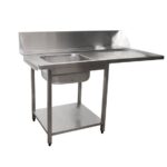 SARO Zulauftisch Spülmaschine links 1 Becken 1600mm