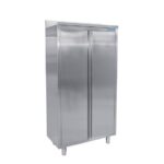 SARO Edelstahlhochschrank 2 Schiebetüren 1000mm
