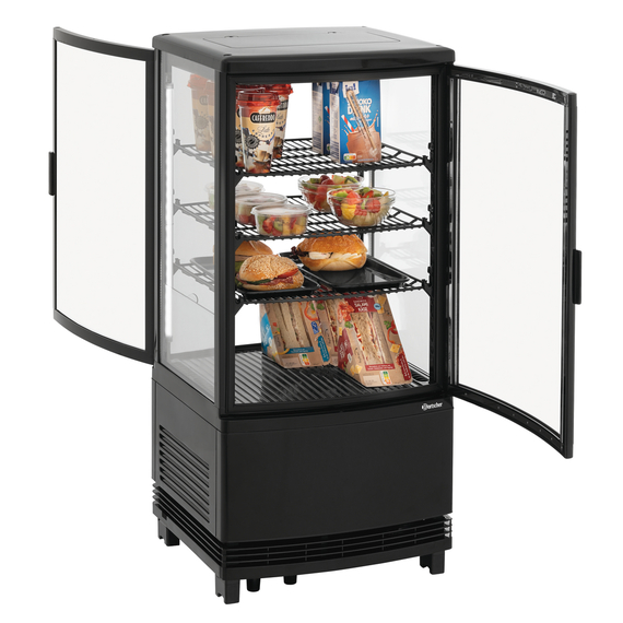 700387_2.jpg Bartscher Mini-Kühlvitrine 75L2T schwarz – Bild 1