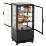 Bartscher Mini-Kühlvitrine 75L2T schwarz – Bild 2