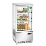 Bartscher Mini-Kühlvitrine 78L, Edelstahl