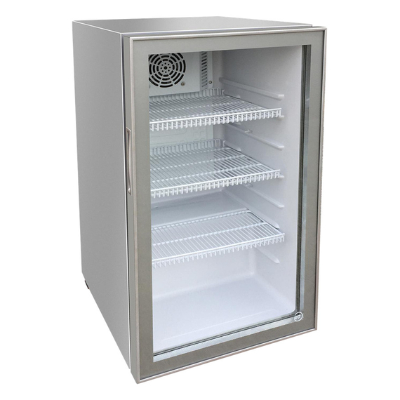 70061-Counter98-Silver.jpg IARP Flaschenkühlschrank Counter98-Silver, Silbergrau, EEK D – Bild 1