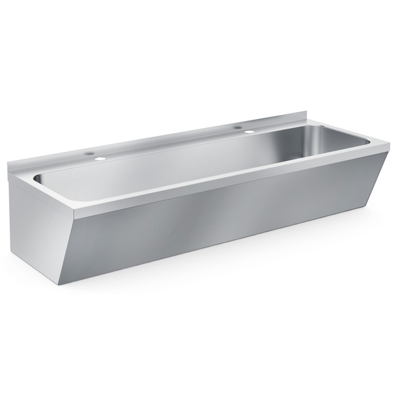 7013_1220-13403.jpg Combisteel Edelstahl Waschbecken Doppelt 1200X425X165mm – Bild 1