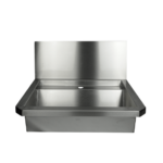 Combisteel Edelstahl Waschbecken 1 Ablasshahn 600mm Ablaufstopfen Und Schutzwand Inklusive, Exklusiv Hahn – Bild 4
