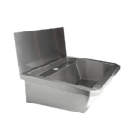 Combisteel Edelstahl Waschbecken 1 Ablasshahn 600mm Ablaufstopfen Und Schutzwand Inklusive, Exklusiv Hahn – Bild 5