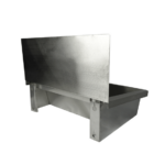 Combisteel Edelstahl Waschbecken 1 Ablasshahn 600mm Ablaufstopfen Und Schutzwand Inklusive, Exklusiv Hahn – Bild 8