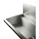 Combisteel Edelstahl Waschbecken 3 Ablasshahne 1800mm Ablaufstopfen Und Schutzwand Inklusive, Exklusiv Hahne – Bild 10