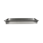 Combisteel Edelstahl Waschbecken 2 Ablasshahne 1200mm Ablaufstopfen Und Schutzwand Inklusive, Exklusiv Hahne – Bild 3