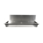Combisteel Edelstahl Waschbecken 2 Ablasshahne 1200mm Ablaufstopfen Und Schutzwand Inklusive, Exklusiv Hahne – Bild 10