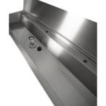 Combisteel Edelstahl Waschbecken 3 Ablasshahne 1800mm Ablaufstopfen Und Schutzwand Inklusive, Exklusiv Hahne – Bild 5