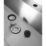 Combisteel Edelstahl Waschbecken 5 Ablasshahne 3000mm Ablaufstopfen Und Schutzwand Inklusive, Exklusiv Hahne – Bild 6