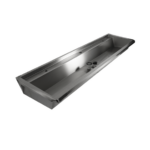 Combisteel Edelstahl Waschbecken 3 Ablasshahne 1800mm Ablaufstopfen Und Schutzwand Inklusive, Exklusiv Hahne – Bild 9