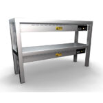 Combisteel Aufsatzbord Keramisch Beheizt 2 Stufig 1000 6 Heizelemente 250W – Breite 1000 – Art.-Nr.: 7020.0730 – Bild 2