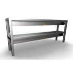 Combisteel Aufsatzbord Keramisch Beheizt 2 Stufig 1600 8 Heizelemente 250W – Breite 1600 – Art.-Nr.: 7020.0745 – Bild 2