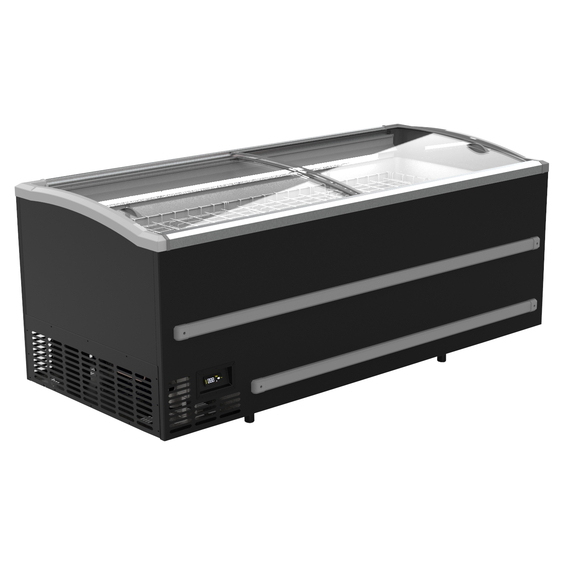 7072_0110-13905.jpg Combisteel Supermarkt Tiefkühltruhe Schwarz 2125 Automatische Abtauung – Bild 1