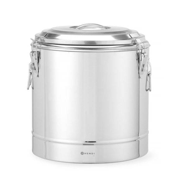 708095_OBW_2024_01_IMGP4582.jpg Hendi Isolierter tragbarer Behälter, Kitchen Line, 31L, Silber, ⌀400x(H)445mm – Bild 1