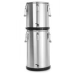 Hendi Isolierter tragbarer Behälter - mit Ablasshahn, Profi Line, 20L, Silber, ⌀330x(H)360mm – Bild 2
