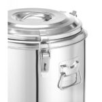 Hendi Isolierter tragbarer Behälter, Kitchen Line, 23L, Silber, ⌀350x(H)440mm – Bild 3