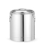 Hendi Isolierter tragbarer Behälter, Kitchen Line, 36L, Silber, ⌀400x(H)500mm