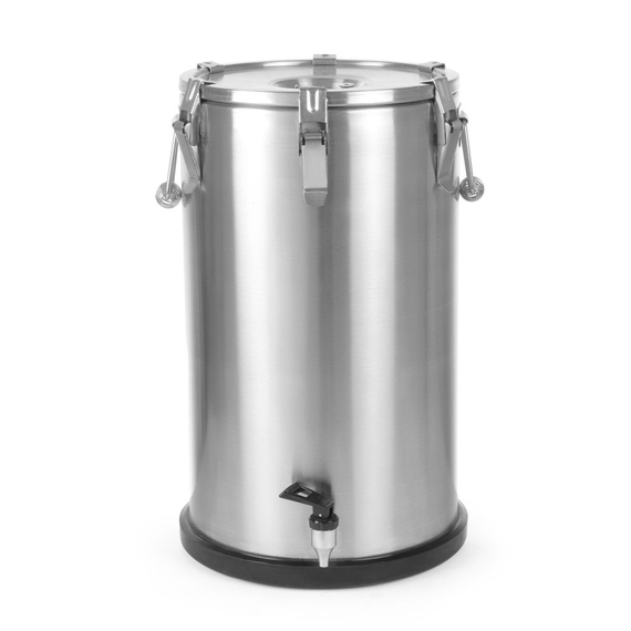 710326_IMG_0325.jpg Hendi Isolierter tragbarer Behälter - mit Ablasshahn, Profi Line, 35L, Silber, ⌀330x(H)570mm – Bild 1