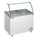 Tefcold Speiseeisvitrine NIC302SC-SO, Weiß, EEK D