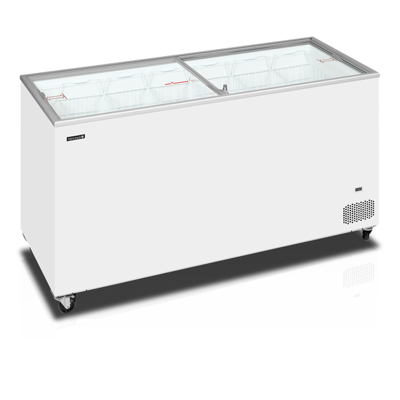 71452-IC502SC.jpg Tefcold Eiscreme-Gefriertruhen IC502SC, Weiß, EEK D – Bild 1