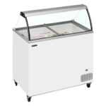 Tefcold Speiseeisvitrine IC302SC-SO, Weiß, EEK D