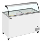 Tefcold Speiseeisvitrine IC402SC-SO, Weiß, EEK D – Bild 2