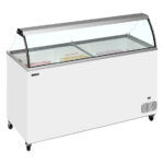 Tefcold Speiseeisvitrine IC502SC-SO, Weiß, EEK D – Bild 2