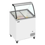 Tefcold Speiseeisvitrine IC202SCE-SO, Weiß, EEK D – Bild 2