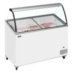 Tefcold Speiseeisvitrine IC402SCE-SO, Weiß, EEK D – Bild 2