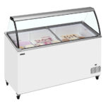 Tefcold Speiseeisvitrine IC502SCE-SO, Weiß, EEK D – Bild 2