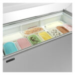 Tefcold Speiseeisvitrine IC502SCE-SO, Weiß, EEK D – Bild 3
