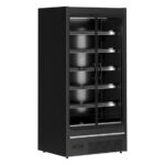 Tefcold Supermarkt-Multideck-Kühlschrank MDCB937HB, Schwarz RAL9005, EEK B