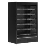 Tefcold Supermarkt-Multideck-Kühlschrank MDCB1250HB, Schwarz RAL9005, EEK B