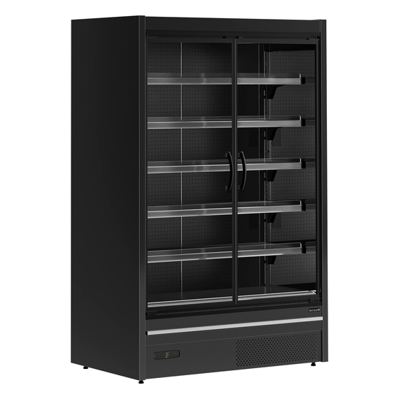 71837-MDCB1250HB.jpg Tefcold Supermarkt-Multideck-Kühlschrank MDCB1250HB, Schwarz RAL9005, EEK B – Bild 1