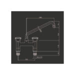 Combisteel Mischzapfen mit 2-Löcher – Bild 2