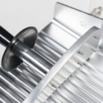 Aufschnittmaschine, Gehäuse aus eloxiertem Aluminium, Messer 250 mm Ø – Bild 3