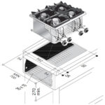 Combisteel Gasherd 4 Br. 14Kw – Bild 2