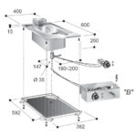 Combisteel Elektrofriteusen 1X10 L – Breite 400 – Art.-Nr.: 7266.0065 – Bild 2