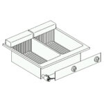 Combisteel Elektrofriteusen 2X10 L – Breite 600 – Art.-Nr.: 7266.0075