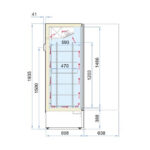 Combisteel Tiefkühlschrank Glastür Marin Umluft – Bild 2