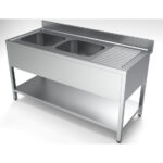Combisteel 700 Spültisch Grundboden 2 Links 1600