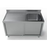 Combisteel 700 Spültisch Schiebetüren 1 Rechts 1400 – Bild 2
