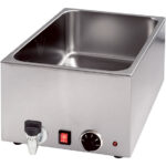 Stalgast Edelstahl Bain-Marie mit Ablasshahn GN1/1 200 mm Höhe