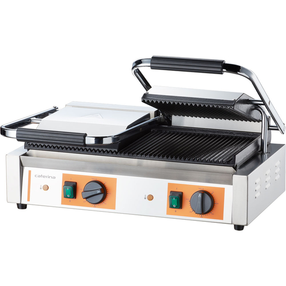 742028V01_MAIN_PRODUCT_PHOTO_REs5ntyKsd8O.jpg Doppel-Kontaktgrill CATERINA, 570x360x200 mm (BxTxH), 3,6 kW – Bild 1