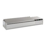 Combisteel Aufsatzvitrine Edelstahl Deckel 1/4 Gn X 6