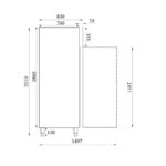Combisteel Standard Line Kühlschrank Edelstahl 2 Türen – Bild 2