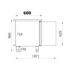 Combisteel Standard Line 600 Kühltisch 2 Türen – Bild 2