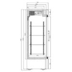 Combisteel Tiefkühlschrank 2 Glastüren – Breite 1370 – Art.-Nr.: 7450.0159 – Bild 2